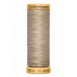 Natuurzuivere katoen 100 meter C Ne 50 / goud beige 1427