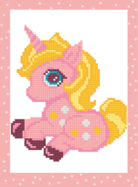 Diamond Painting Pink Unicorn - Freyja Crystal    fc-alvs-027