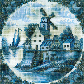 Borduurpakket Antique Dutch Tiles - RTO    rto-eh312