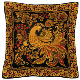 Borduurpakket Cushion/Panel Khokhloma Painting - RIOLIS Kussen  ri-1758