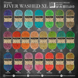 River Washed XL 974 - Avon / Rood Geel