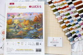 Borduurpakket Autumn Creek Mill - Luca-S    ls-b616