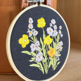 Vrij borduren pakket Bellflower & Calendula - Milpoint       mil-e1-002k
