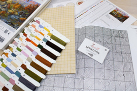Petit Point borduurpakket Autumn Creek Mill - Luca-S   ls-g616