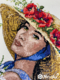 Borduurpakket Flower Hat - Merejka      mer-k250