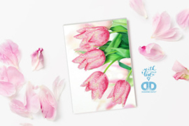 Diamond Dotz Greeting Card Romantic Tulips - Needleart World  nw-ddg-036