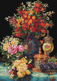 Voorbedrukt borduurpakket Classic Flowers - Needleart World    nw-nc850-034