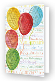 Diamond Dotz Greeting Card Balloons on High - Needleart World   nw-ddg-033