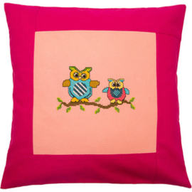 Pillow 40 x 40cm Rose-Pink Counted X-Stitch - Duftin    d-0570019714