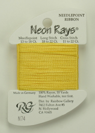 Neon Rays Golden Yellow - Rainbow Gallery   rg-n074