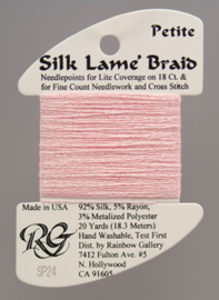 Petite Silk Lamé Braid Baby Pink - Rainbow Gallery     rg-sp24