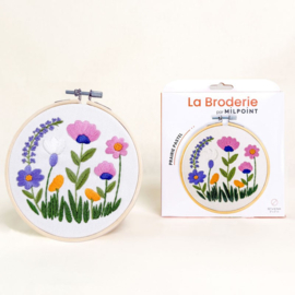 Vrij borduren pakket Pastel Meadow - Milpoint     mil-e1-015k