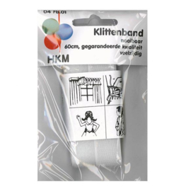 Klittenband naaibaar 60 cm / wit