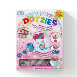Diamond Dotz Dotzies Girl Variety Kit 6 projects - Pink - Needleart World    nw-dtz10-001