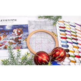 Borduurpakket Silent Night Gift - Leti Stitch    leti-l9958
