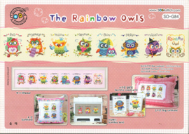 Borduurpatroon The Rainbow Owls - Soda Stitch    so-g084