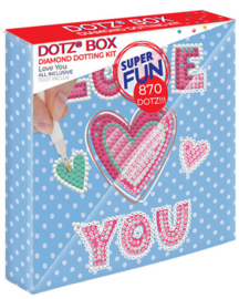 Diamond Dotz LOVE YOU - Needleart World    nw-dbx-001