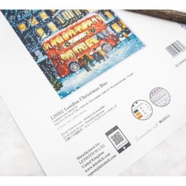 Borduurpakket London Christmas Bus - Leti Stitch     leti-l9982