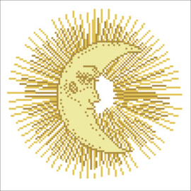 Diamond Art Moon Mandala - Leisure Arts    la-da02-50448