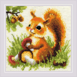 Borduurpakket Squirrel - RIOLIS   ri-2027