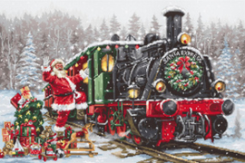 Borduurpakket Santa's Express - Luca-S   ls-b2397