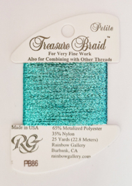 Petite Treasure Braid - Scuba Blue - Rainbow Gallery    rg-pb86