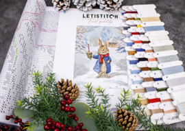 Borduurpakket Christmas Caroling - Leti Stitch    leti-l9918