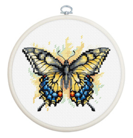 Borduurpakket Swallowtail Butterfly - Luca-S    ls-bc101