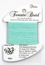Petite Treasure Braid Pearl Seafoam - Rainbow Gallery     rg-pb203