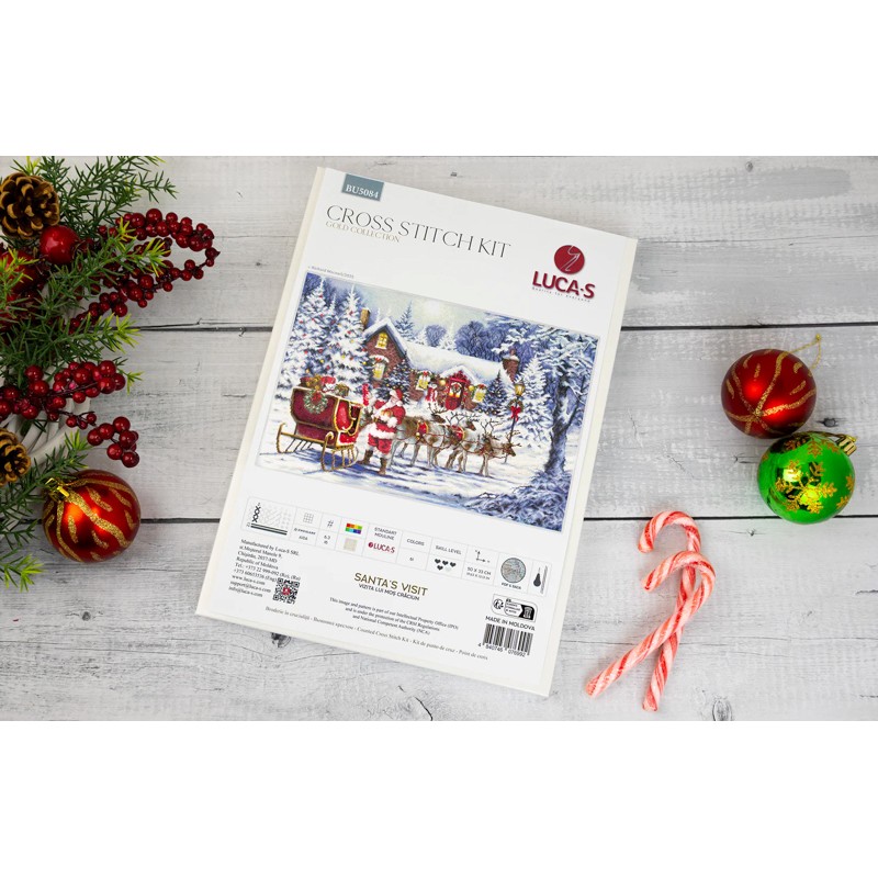 Borduurpakket Santa’s Visit - Luca-S   ls-bu5084