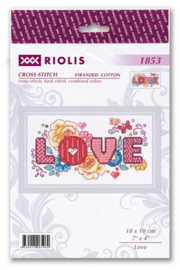 Borduurpakket Love - RIOLIS    ri-1853