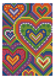 Diamond Dotz Greeting Card Heart Mosaic - Needleart World  nw-ddg-037