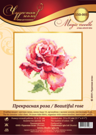 Borduurpakket (m) Beautiful Rose - Chudo Igla    ci-150-001