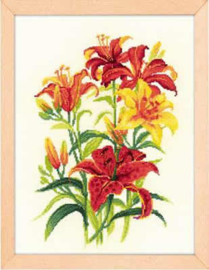 Borduurpakket Tiger Lilies - RIOLIS    ri-1782