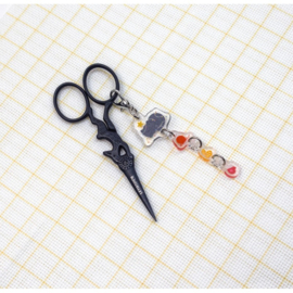 Scissors Chain Twinkle Kitty - Leti Stitch     leti-3101