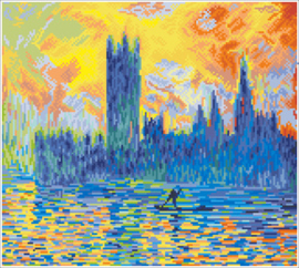 Diamond Dotz London Parliament in Winter (après Monet) - Needleart World    nw-dd10-038