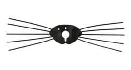 Snorharen voor dierenneuzen 112mm zwart / 21095 - 6