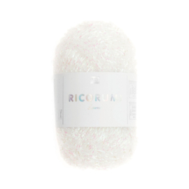 Ricorumi Lamé - 10g - 50m - wit geïriseerd - 003