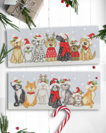 Borduurpakket Karen Tye Bentley - Festive Felines - Bothy Threads     bt-xktb11