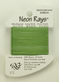Neon Rays Spring Green - Rainbow Gallery    rg-n073