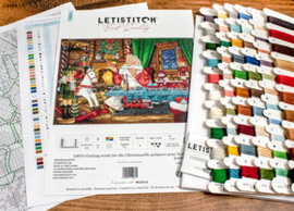 Borduurpakket Getting ready for the Christmas - Leti Stitch      leti-l8074