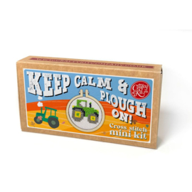 Borduurpakket Matchbox Keep Calm & Keep Ploughing on - ckc-mb-029