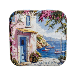 Mediterranean Coast Metallic Box - Leti Stitch    leti-25642