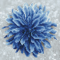 Diamond Art Blue Dahlia - Leisure Arts    la-da01-49393