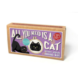 Borduurpakket Matchbox - All You Need is a Cat - ckc-mb-199