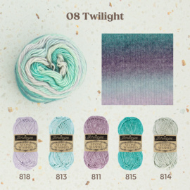 Stone washed flow Blauw 08 / Twilight