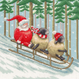 Borduurpakket Lucy Pittaway - Santa's Sled Squad - Bothy Threads     bt-xlp23