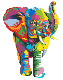 Diamond Art Elephant - Leisure Arts    la-da03-50457