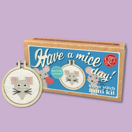 Borduurpakket Matchbox Have a Mice day! - ckc-mb-064