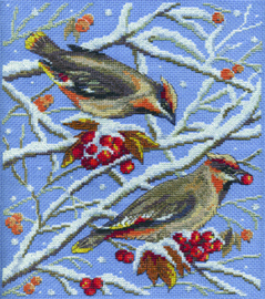 Borduurpakket Winter Birds - PANNA    pan-1248-pt